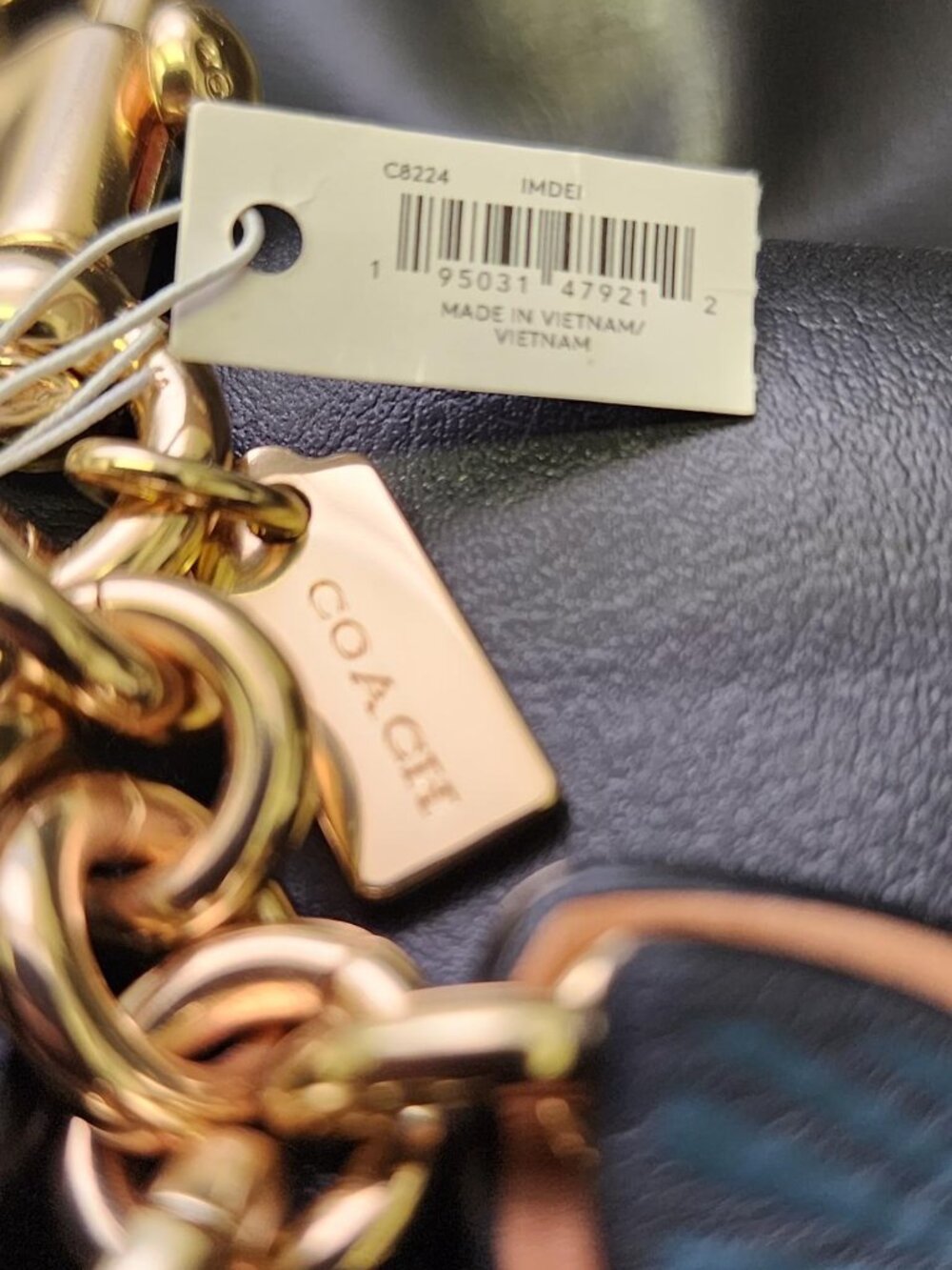 Coach Purse Charm Leather Butterflies - Picture 4 of 5